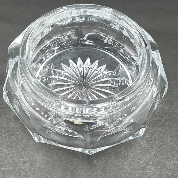 Vintage 1930's Heisey Glass Jeweled Ormolu Dresser Box